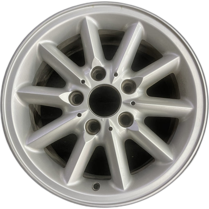 15" BMW 318i 95-99 15x7 , 10 spoke, round spoke Original OEM Wheel Rim - Front View