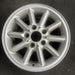 15" BMW 318i 95-99 15x7 , 10 spoke, round spoke Original OEM Wheel Rim - Angle View