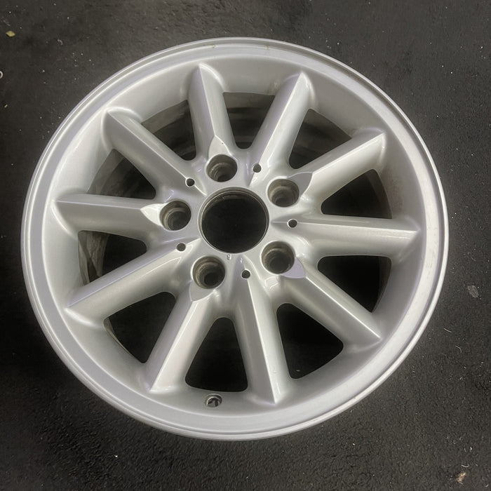 15" BMW 318i 95-99 15x7 , 10 spoke, round spoke Original OEM Wheel Rim - Side Profile