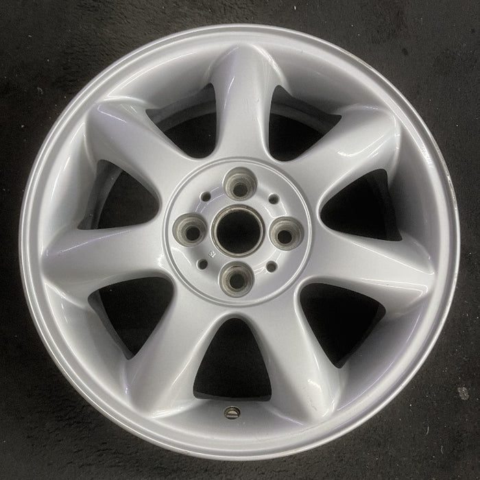 16" CLUBMAN 08-14 16x6.5 alloy 7 spoke tapered end spoke silver Original OEM - Front View