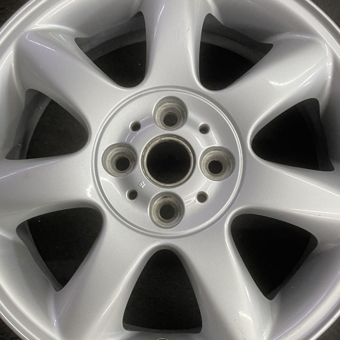 16" CLUBMAN 08-14 16x6.5 alloy 7 spoke tapered end spoke silver Original OEM - Angle View