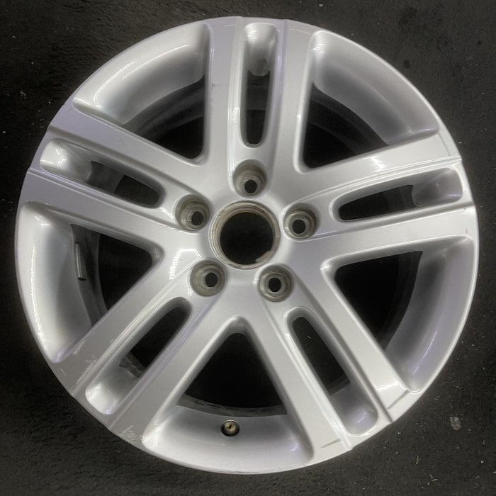 16" JETTA 05-10 VIN K 8th digit 5x112mm 16x6.5 alloy 5 double spoke silver Original OEM Wheel Rim