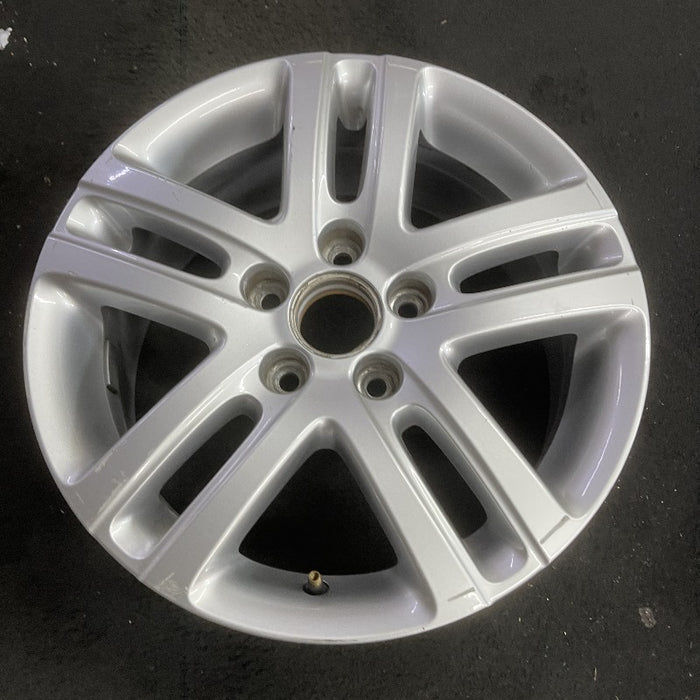 16" JETTA 05-10 VIN K 8th digit 5x112mm 16x6.5 alloy 5 double spoke silver Original OEM Wheel Rim