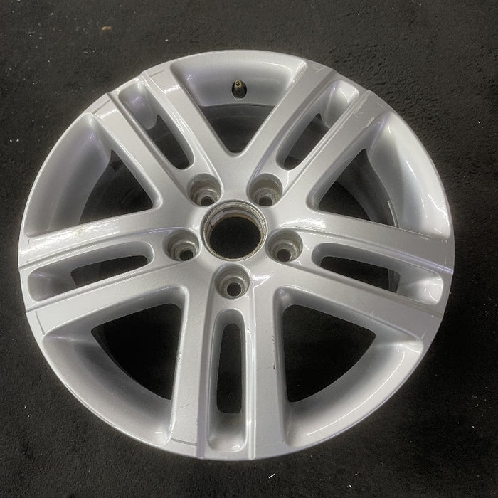 16" JETTA 05-10 VIN K 8th digit 5x112mm 16x6.5 alloy 5 double spoke silver Original OEM Wheel Rim