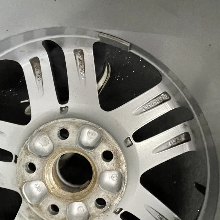 16" JETTA 05-10 VIN K 8th digit 5x112mm 16x6.5 alloy 5 double spoke silver Original OEM Wheel Rim