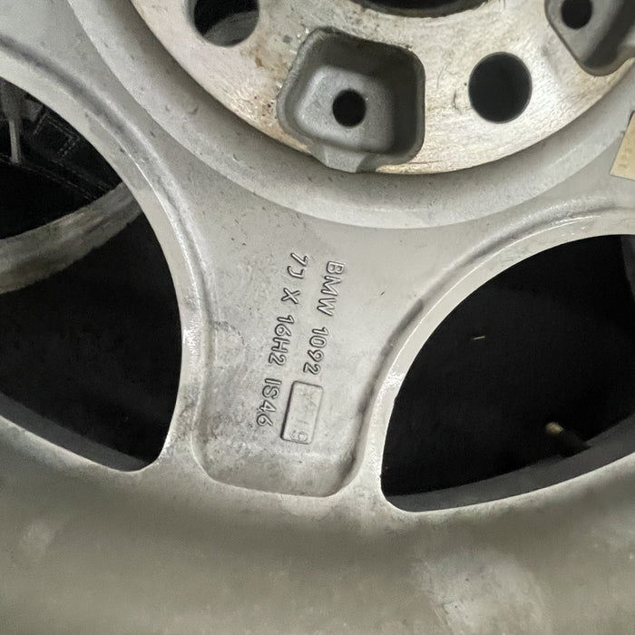 16" BMW Z3 01-02 16x7, alloy, 5 spoke, webbed spoke, natural Original OEM Wheel Rim