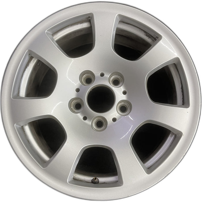 16" BMW 525i 04-07 16x7 , 7 spoke, trapezoid holes Original OEM Wheel Rim - Front View
