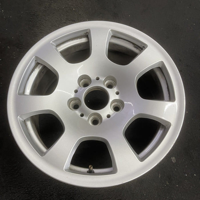 16" BMW 525i 04-07 16x7 , 7 spoke, trapezoid holes Original OEM Wheel Rim - Side Profile