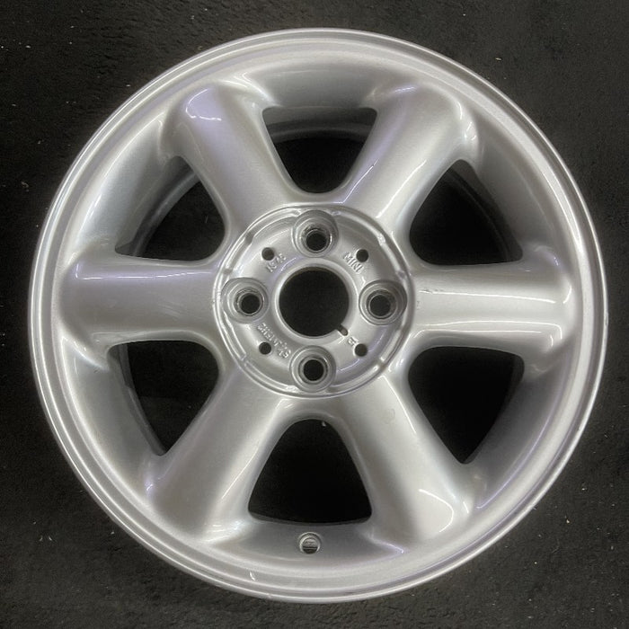 15" CLUBMAN 08-14 15x5.5 alloy 6 spoke covered lug nuts silver Original OEM Wheel Rim