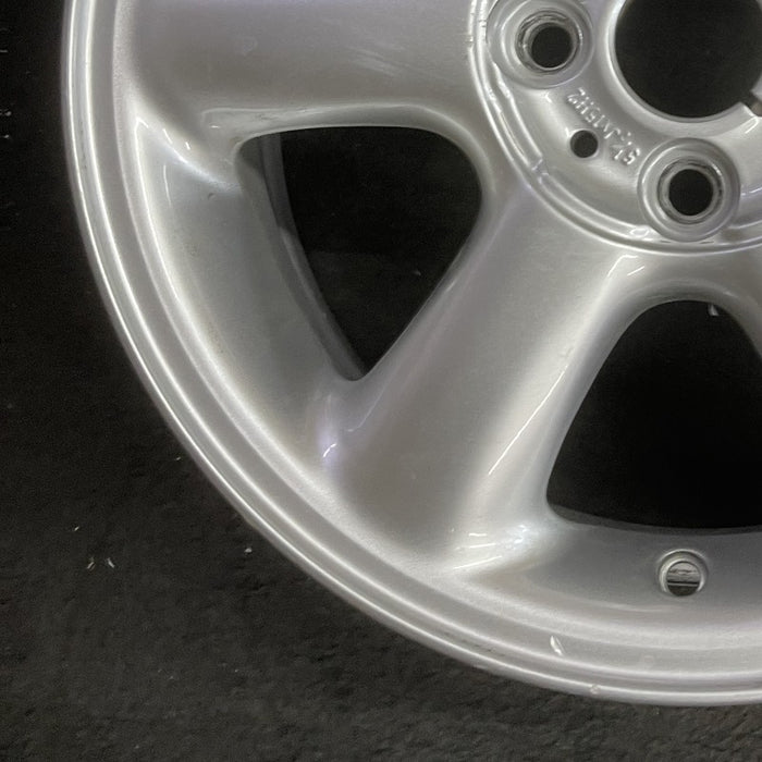 15" CLUBMAN 08-14 15x5.5 alloy 6 spoke covered lug nuts silver Original OEM Wheel Rim