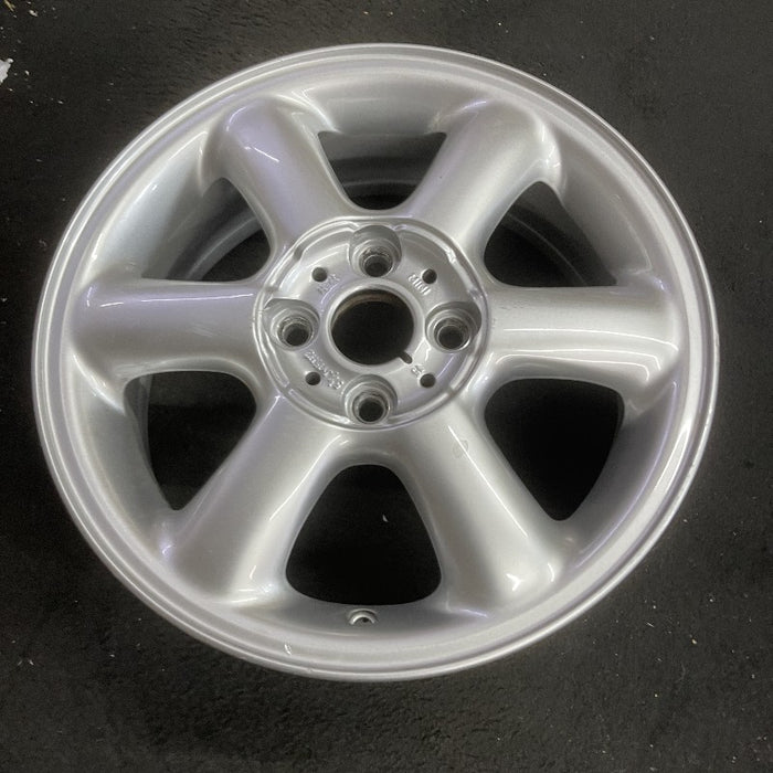 15" CLUBMAN 08-14 15x5.5 alloy 6 spoke covered lug nuts silver Original OEM Wheel Rim