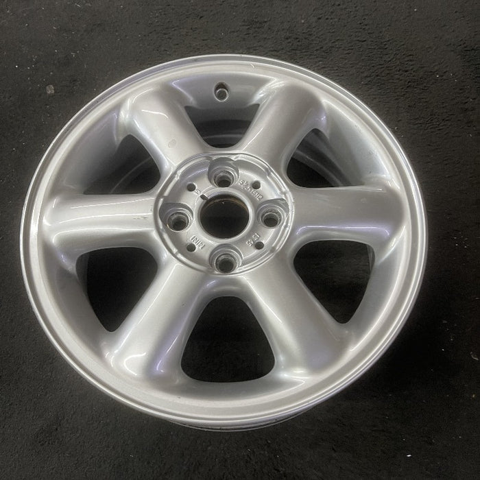 15" CLUBMAN 08-14 15x5.5 alloy 6 spoke covered lug nuts silver Original OEM Wheel Rim