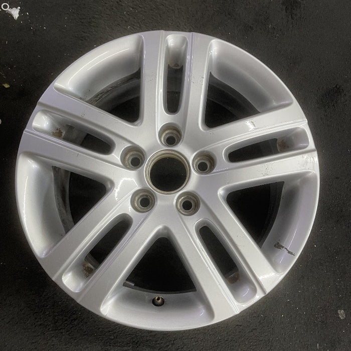 16" JETTA 05-10 VIN K 8th digit 5x112mm 16x6.5 alloy 5 double spoke silver Original OEM Wheel Rim