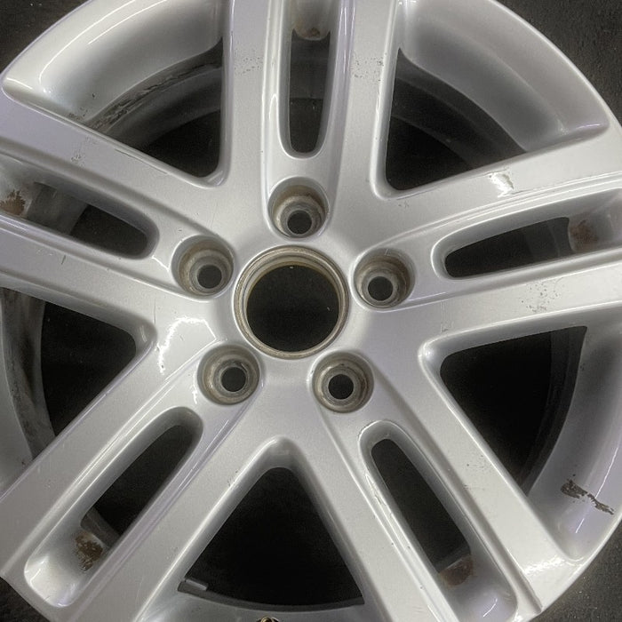 16" JETTA 05-10 VIN K 8th digit 5x112mm 16x6.5 alloy 5 double spoke silver Original OEM Wheel Rim
