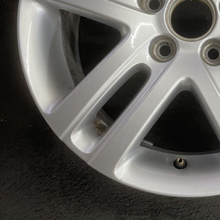 16" JETTA 05-10 VIN K 8th digit 5x112mm 16x6.5 alloy 5 double spoke silver Original OEM Wheel Rim