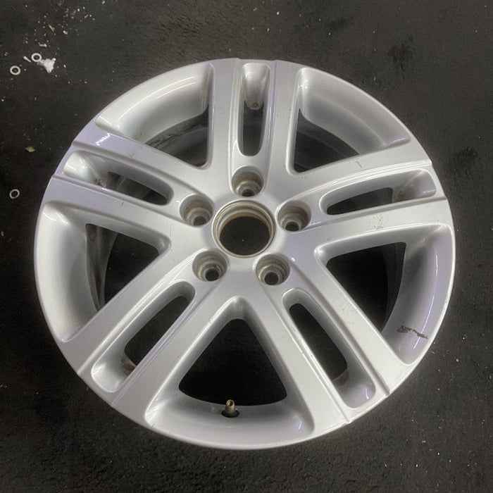 16" JETTA 05-10 VIN K 8th digit 5x112mm 16x6.5 alloy 5 double spoke silver Original OEM Wheel Rim