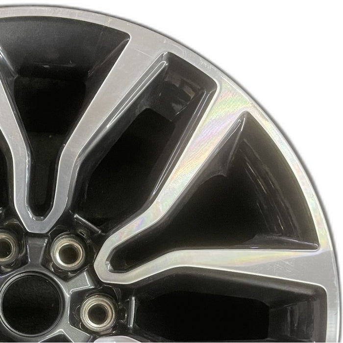 20" DODGE 1500 PICKUP 25 20x9 6 spoke double spoke Original OEM Wheel Rim - Side Profile
