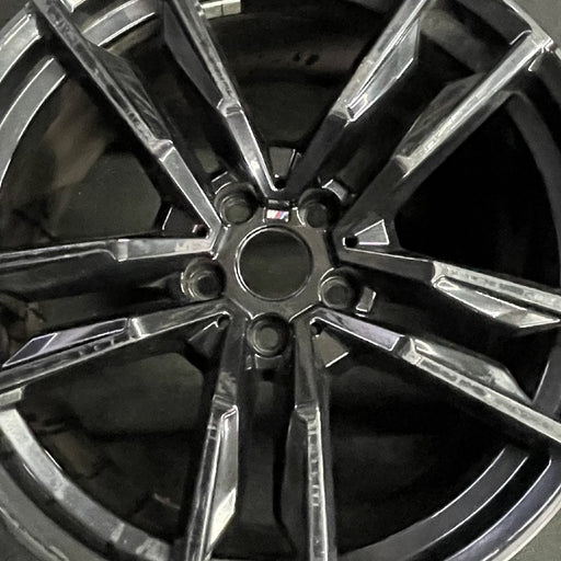19" BMW Z4 19 19x10 5 spoke V spoke dimple inside spoke w/o machined face - Angle View