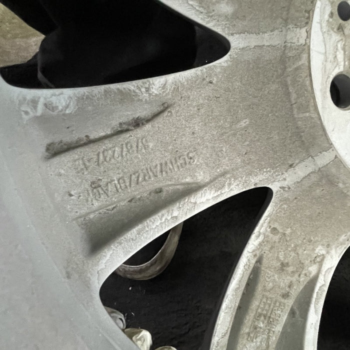 17" CLUBMAN 08-09 17x7 alloy 8 spoke silver covered lug nuts Original OEM Wheel Rim