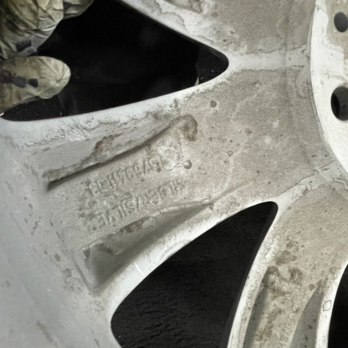 17" CLUBMAN 08-09 17x7 alloy 8 spoke silver covered lug nuts Original OEM Wheel Rim