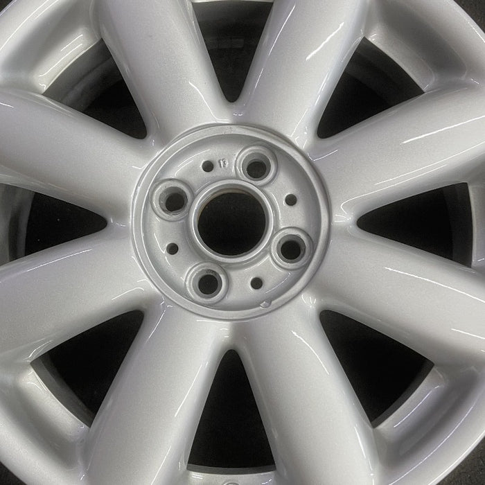 17" CLUBMAN 08-09 17x7 alloy 8 spoke silver covered lug nuts Original OEM Wheel Rim