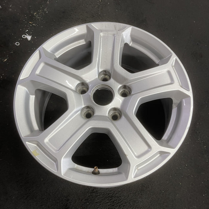 17" WRANGLER 18 VIN X , 17x7.5, , aluminum, straight spoke, w/recessed outer spoke Original OEM Wheel Rim