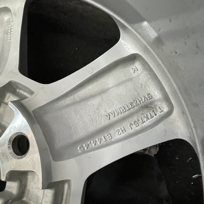 17" WRANGLER 18 VIN X , 17x7.5, , aluminum, straight spoke, w/recessed outer spoke Original OEM Wheel Rim