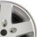 17" WRANGLER 07-08 17x7.5 silver Original OEM Wheel Rim - Side Profile