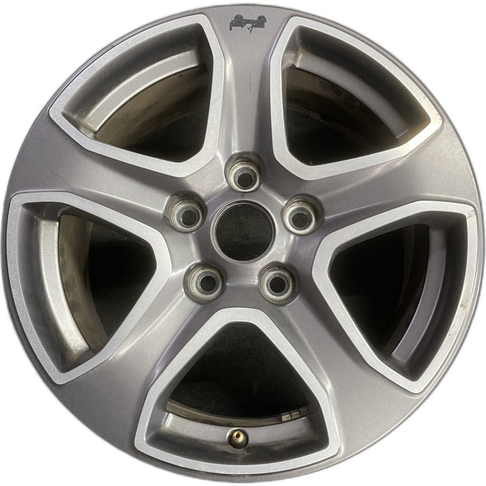 17" WRANGLER 18 VIN X , 17x7.5, , aluminum, straight spoke, w/o recessed outer spoke; Original OEM Wheel Rim