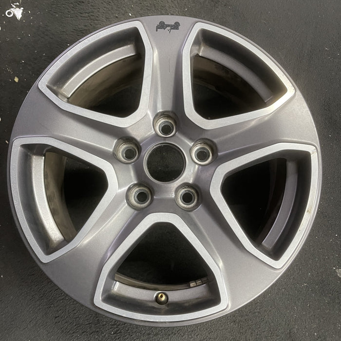 17" WRANGLER 18 VIN X , 17x7.5, , aluminum, straight spoke, w/o recessed outer spoke; Original OEM Wheel Rim