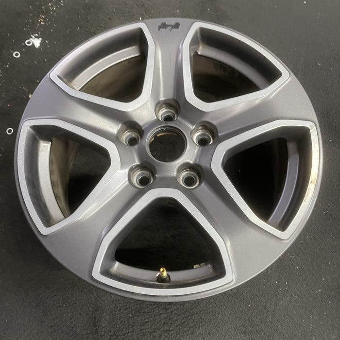 17" WRANGLER 18 VIN X , 17x7.5, , aluminum, straight spoke, w/o recessed outer spoke; Original OEM Wheel Rim