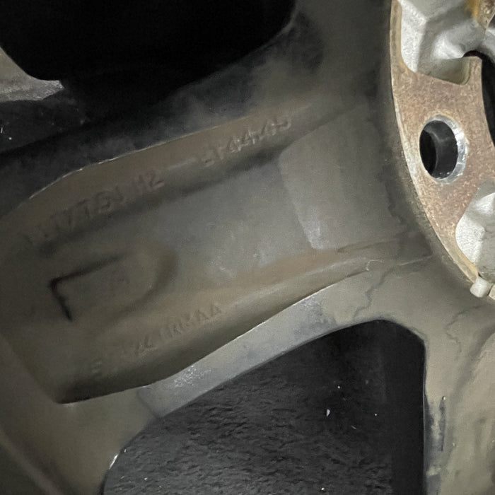 17" WRANGLER 18 VIN X , 17x7.5, , aluminum, straight spoke, w/o recessed outer spoke; Original OEM Wheel Rim