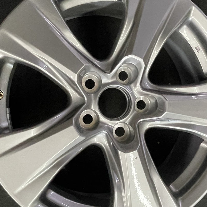 17" RAV4 19-25 17x7 alloy 5 spoke silver Original OEM Wheel Rim - Angle View