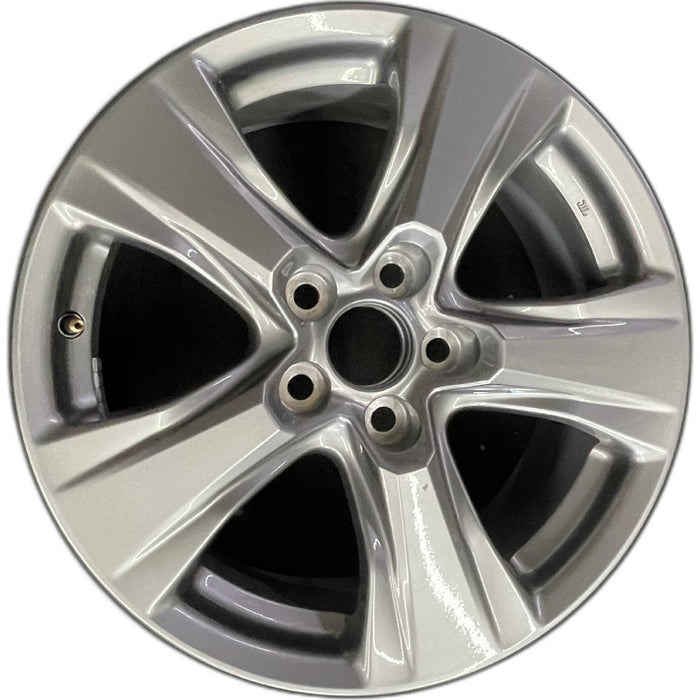 17" RAV4 19-25 17x7 alloy 5 spoke silver Original OEM Wheel Rim - Front View