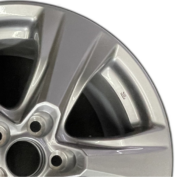 17" RAV4 19-25 17x7 alloy 5 spoke silver Original OEM Wheel Rim - Side Profile