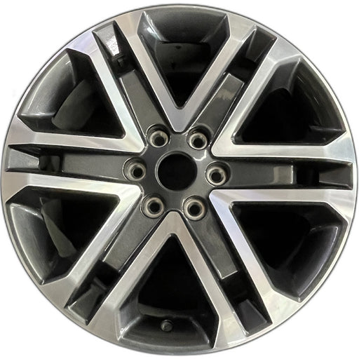 20" FORD F150 PICKUP 21-23 20x8.5, 6 spoke, machined dark gray Original OEM - Front View
