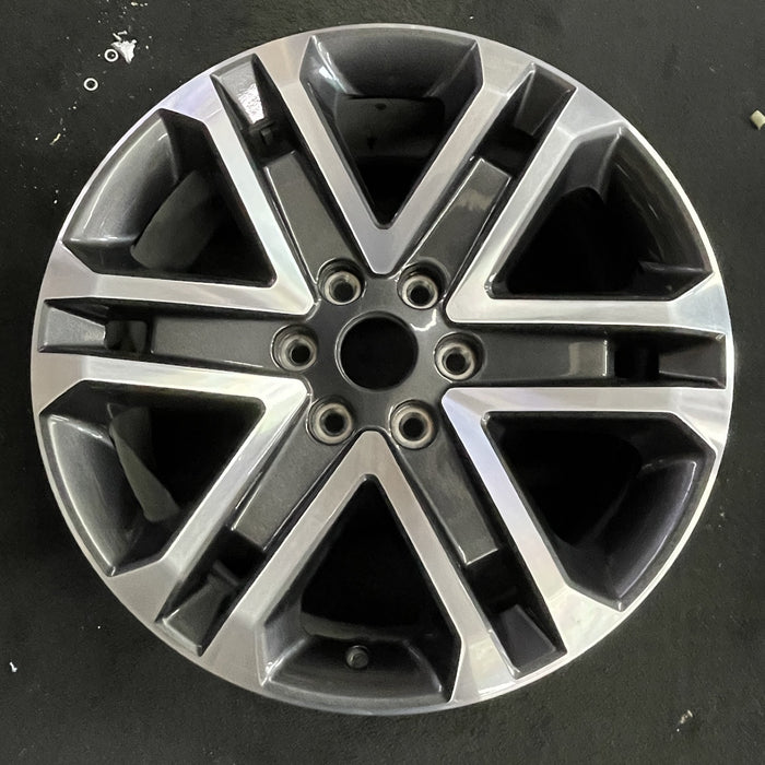 20" FORD F150 PICKUP 21-23 20x8.5, 6 spoke, machined dark gray Original OEM - Angle View