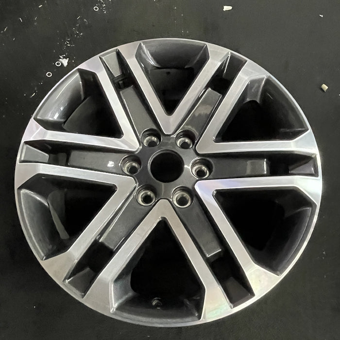 20" FORD F150 PICKUP 21-23 20x8.5, 6 spoke, machined dark gray Original OEM - Side Profile