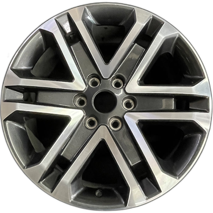 20" FORD F150 PICKUP 21-23 20x8.5, 6 spoke, machined dark gray Original OEM - Front View