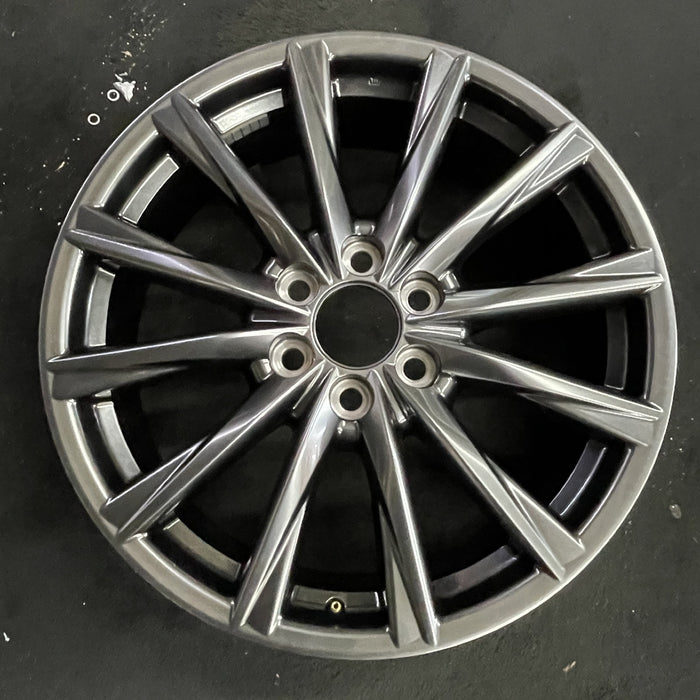 22" LEXUS LX600 22-24 22x8 , 12 spoke Original OEM Wheel Rim - Angle View