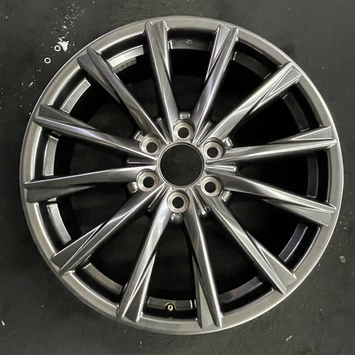22" LEXUS LX600 22-24 22x8 , 12 spoke Original OEM Wheel Rim - Angle View