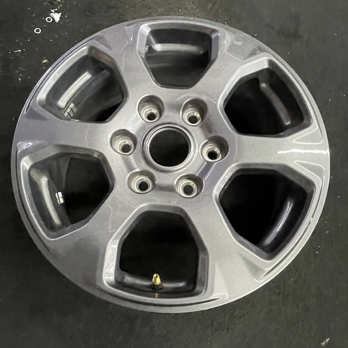 17" BRONCO 21-24 17x7.5, aluminum , gray Original OEM Wheel Rim - Side Profile