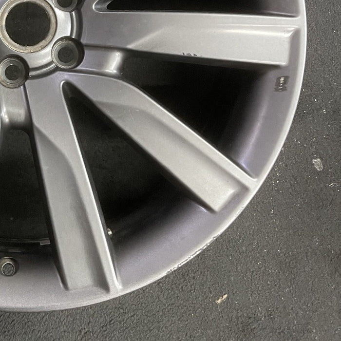 21" VELAR 18-20 21x8.5 alloy 10 spoke gray Original OEM Wheel Rim - Back View