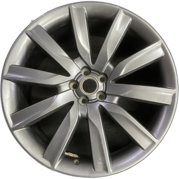 21" VELAR 18-20 21x8.5 alloy 10 spoke gray Original OEM Wheel Rim - Front View