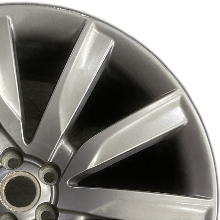 21" VELAR 18-20 21x8.5 alloy 10 spoke gray Original OEM Wheel Rim - Side Profile