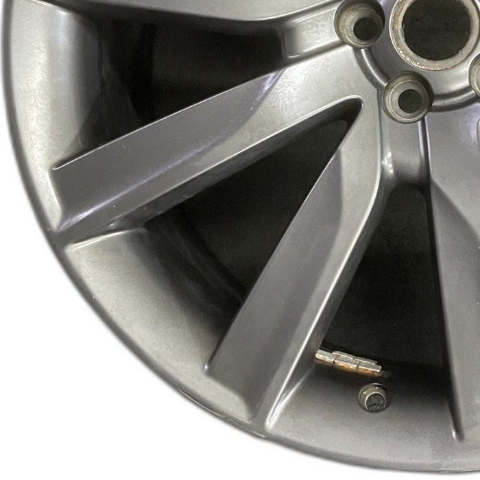 21" VELAR 18-20 21x8.5 alloy 10 spoke gray Original OEM Wheel Rim - Back View