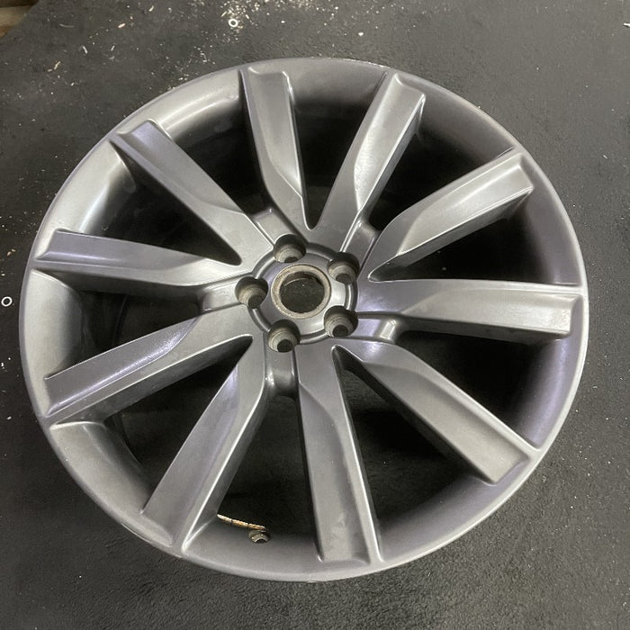 21" VELAR 18-20 21x8.5 alloy 10 spoke gray Original OEM Wheel Rim - View 7