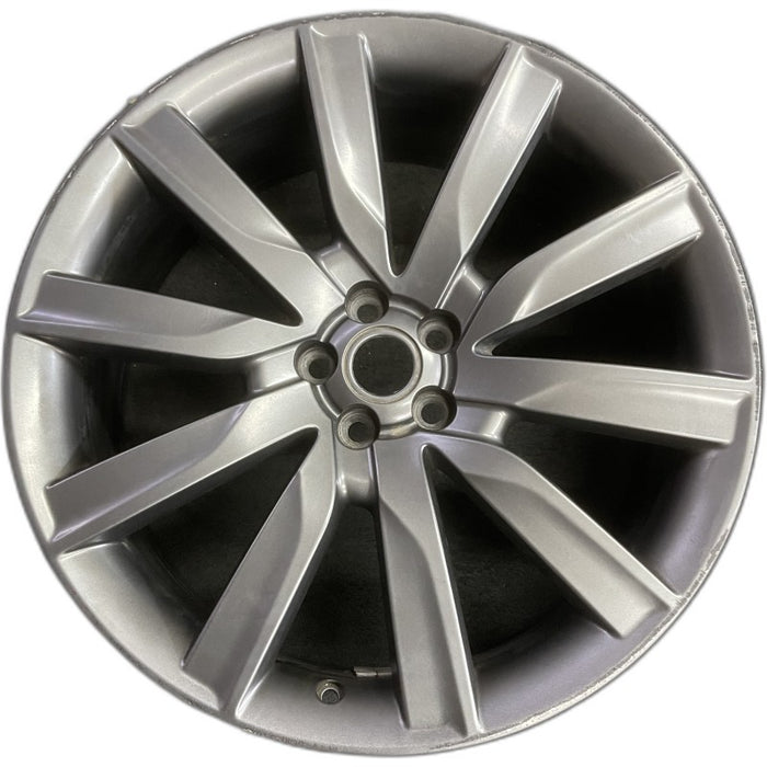21" VELAR 18-20 21x8.5 alloy 10 spoke gray Original OEM Wheel Rim - Front View