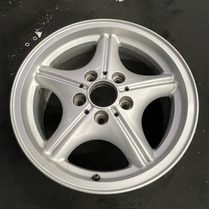16" BMW Z3 01-02 16x7, alloy, 5 spoke, webbed spoke, chrome Original OEM Wheel Rim