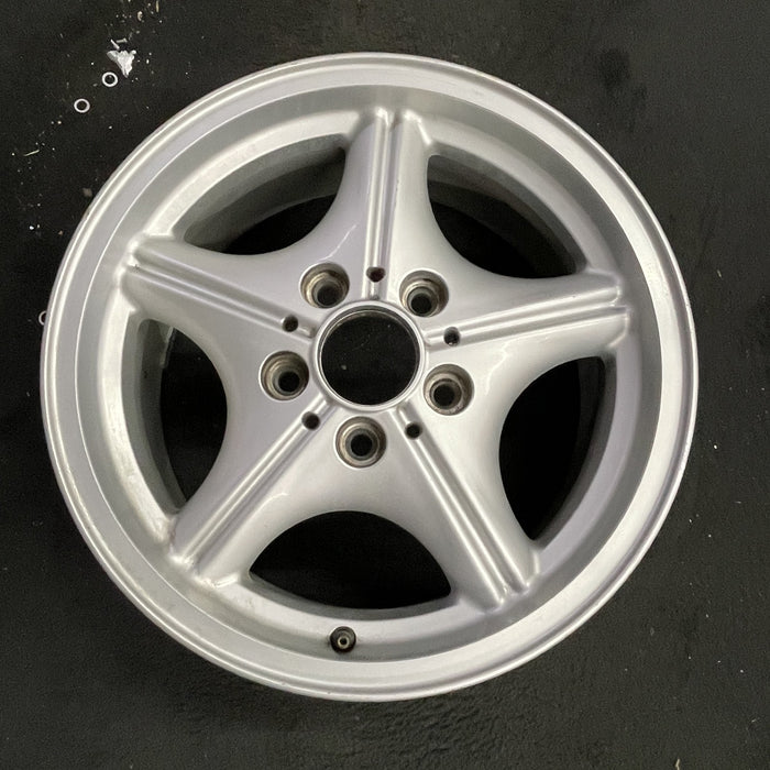 16" BMW Z3 01-02 16x7, alloy, 5 spoke, webbed spoke, chrome Original OEM Wheel Rim